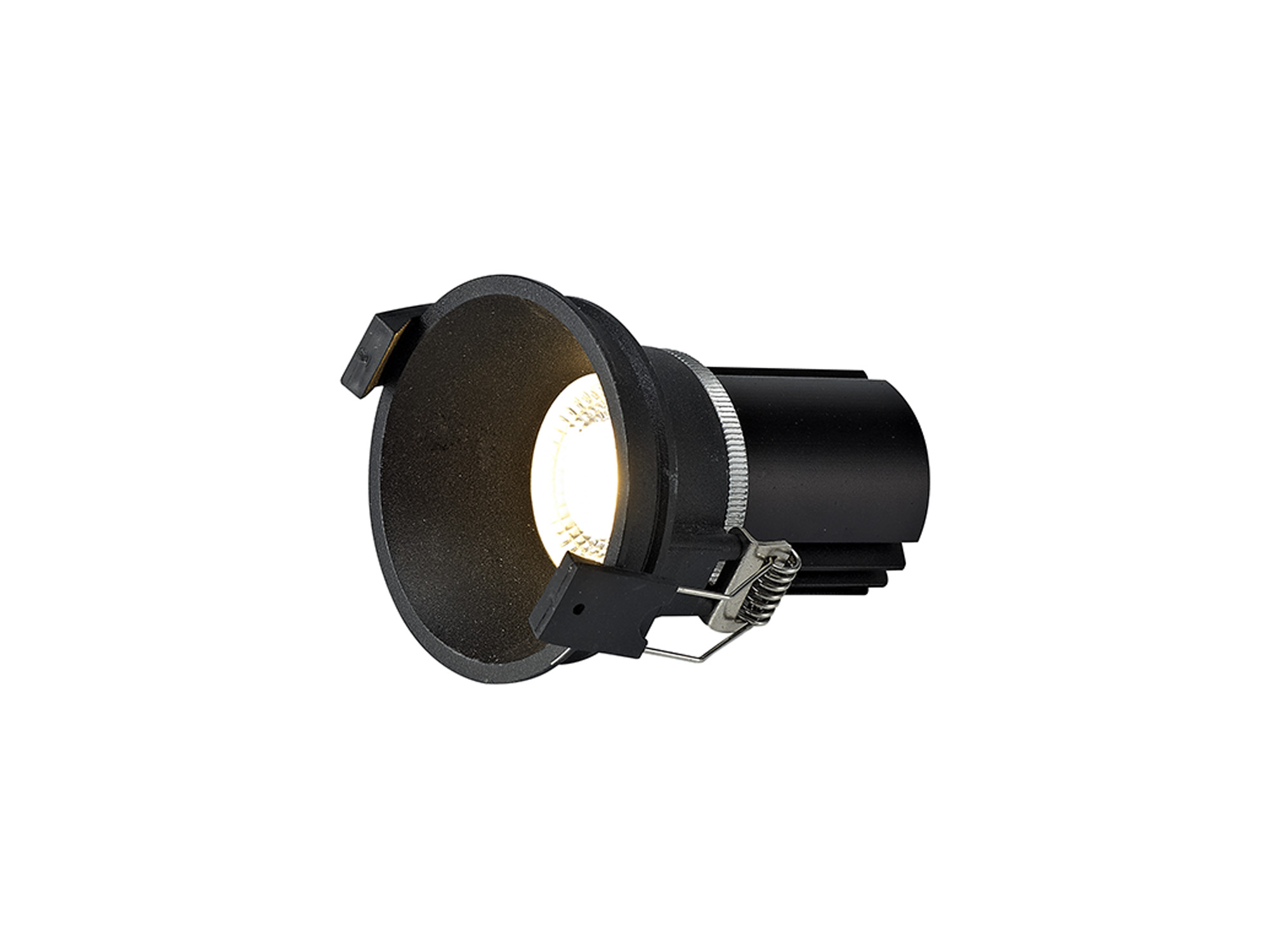 Bania 12 Powered by Tridonic  12W 2700K 1200lm 36° CRI>90 LED Engine, 350mA Black Fixed Recessed Spotlight, IP20 DM201704  Dlux Bania 12